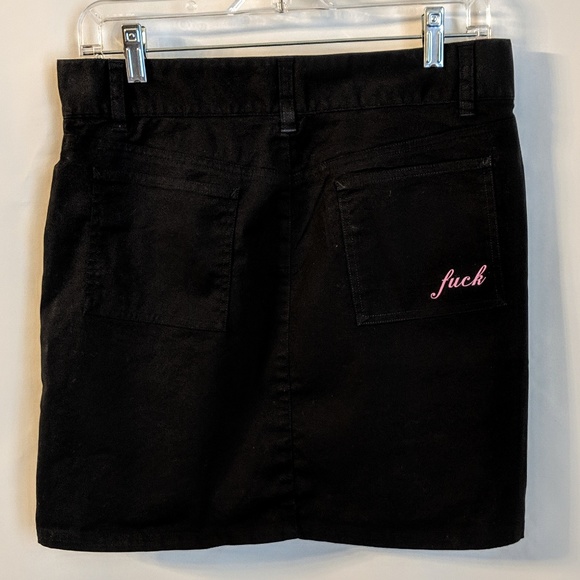 refashioned Gap Dresses & Skirts - Gap Black Stretch Jean Skirt Refashioned fuck sz 6 refashioned Gap Dresses & Skirts - Gap Black Stretch Jean Skirt Refashioned fuck sz 6